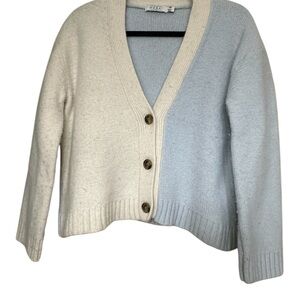 Masai Copenhagen Women’s 100% Wool Lis Cardigan Heather / Cream, Size XS